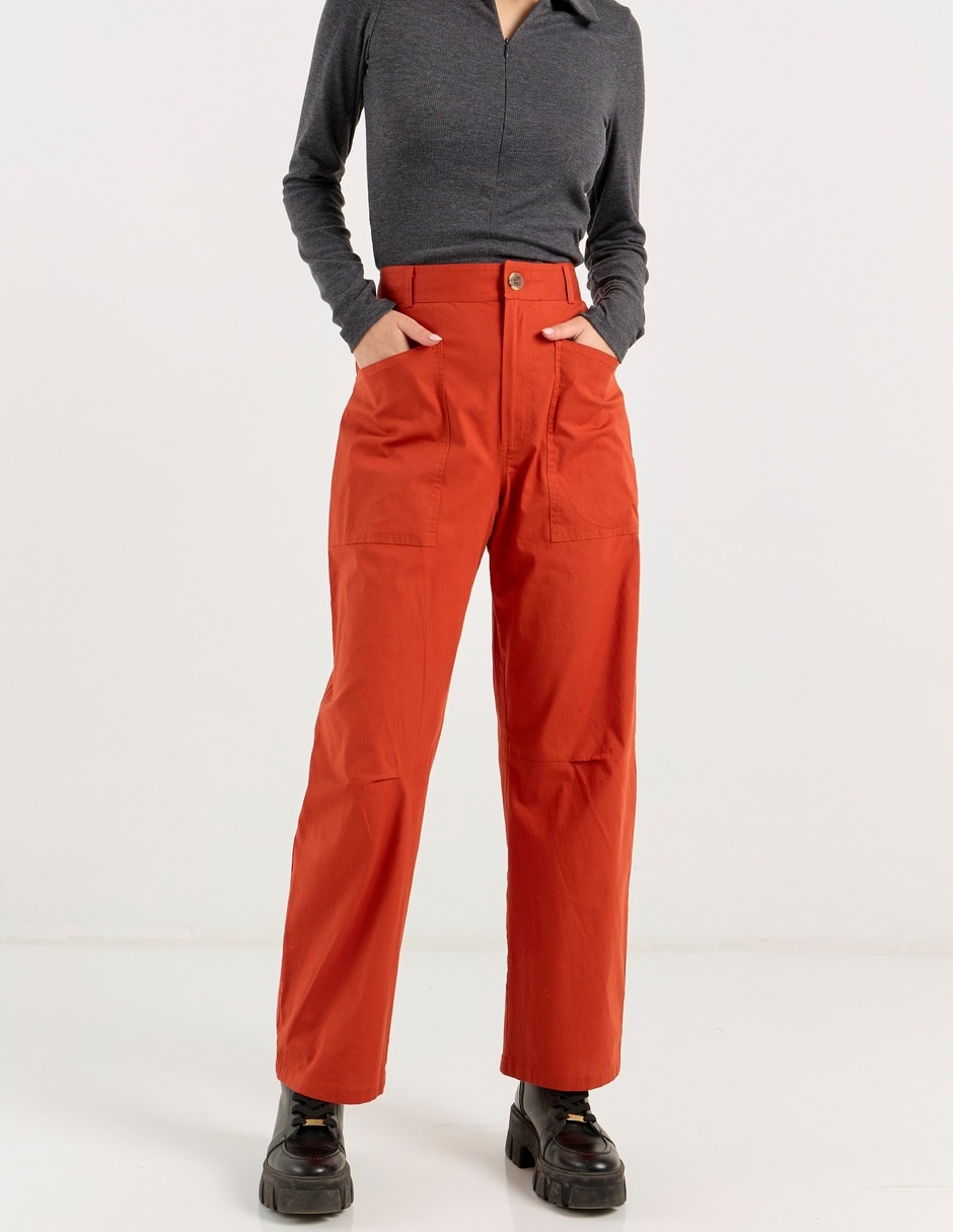 Pantalón relaxed straight para mujer 2