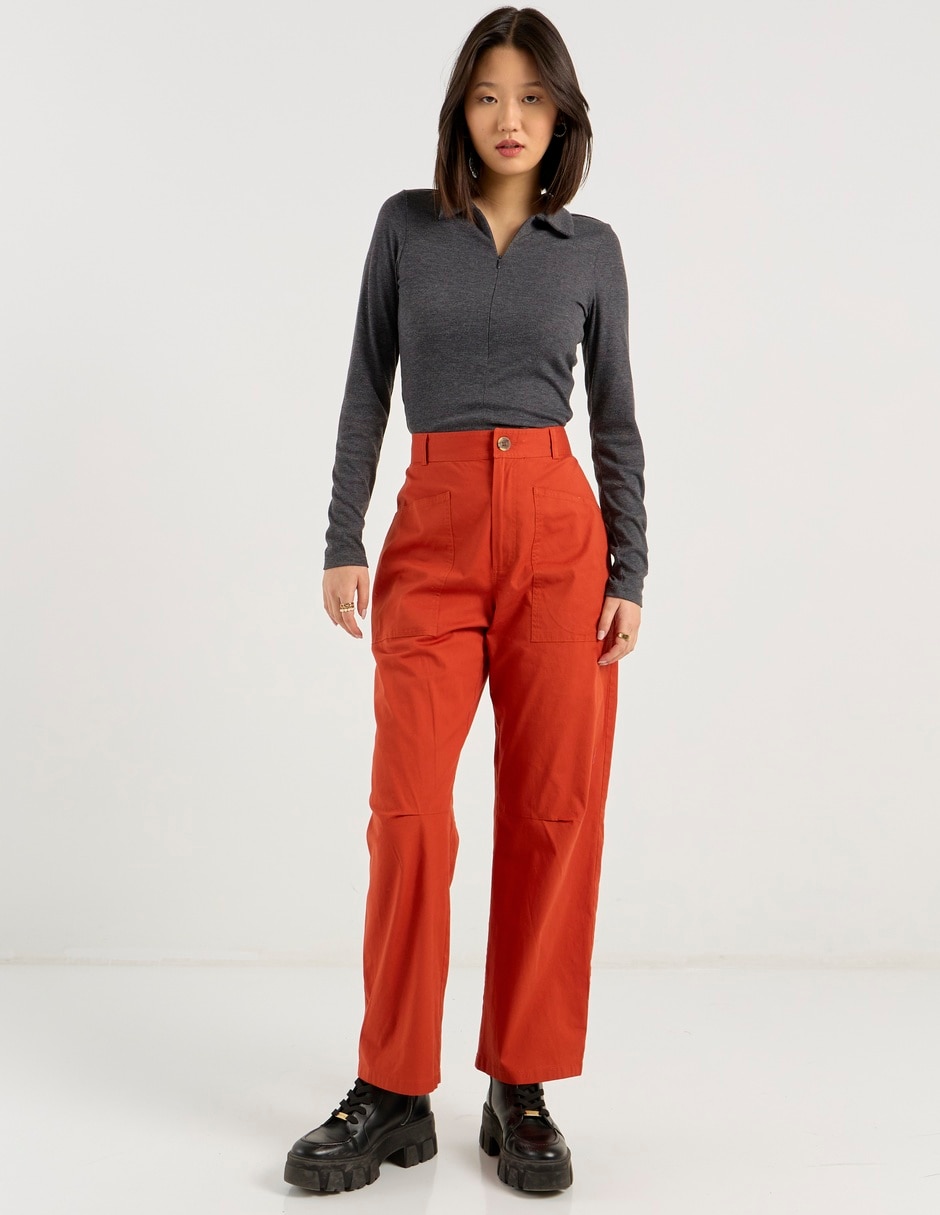 Pantalón relaxed straight para mujer 3