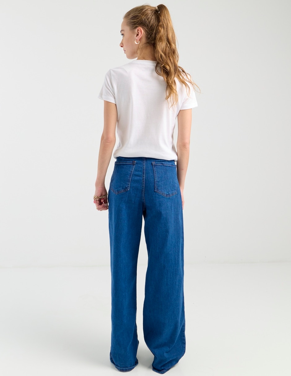 Jeans relaxed wide leg Aéropostale para mujer