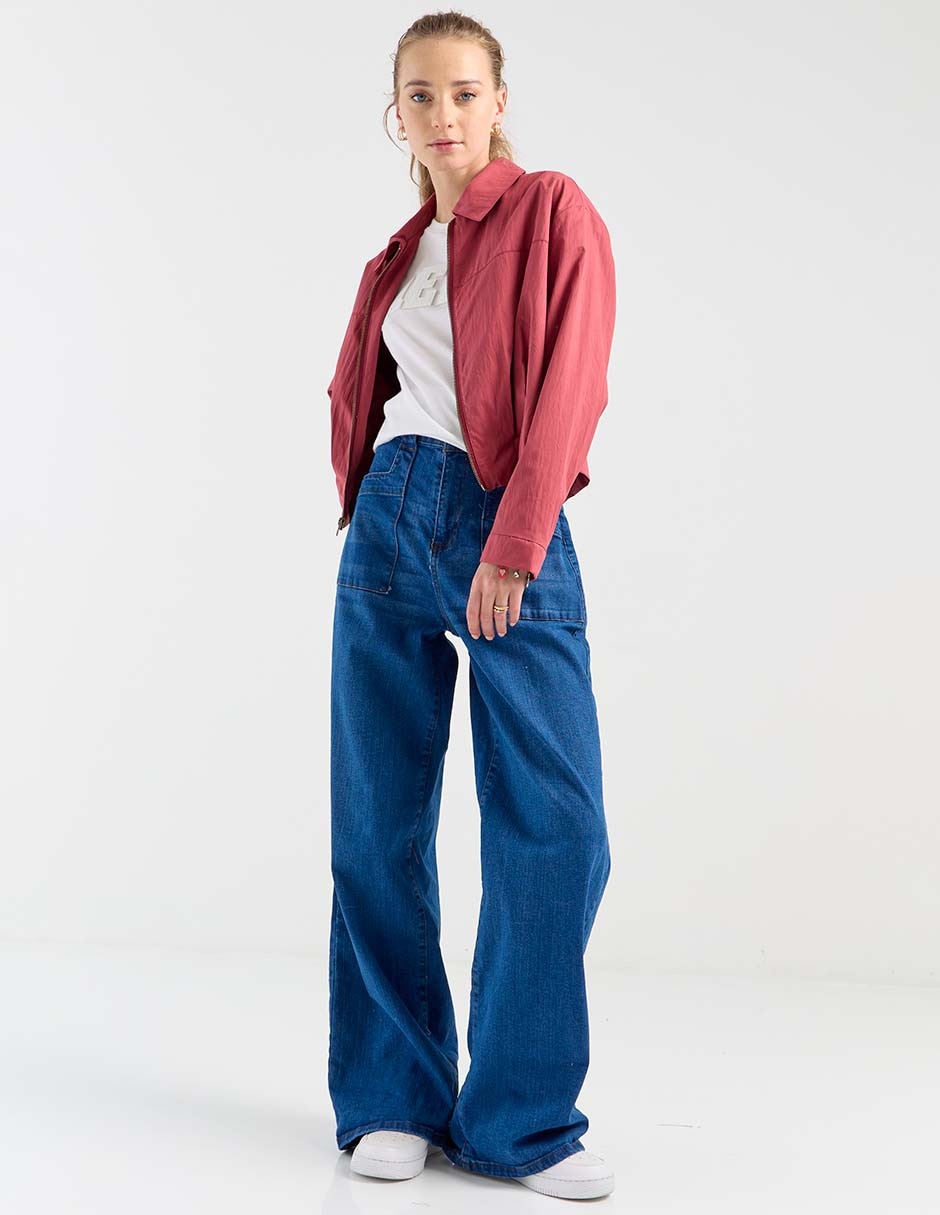 Jeans relaxed wide leg Aéropostale para mujer