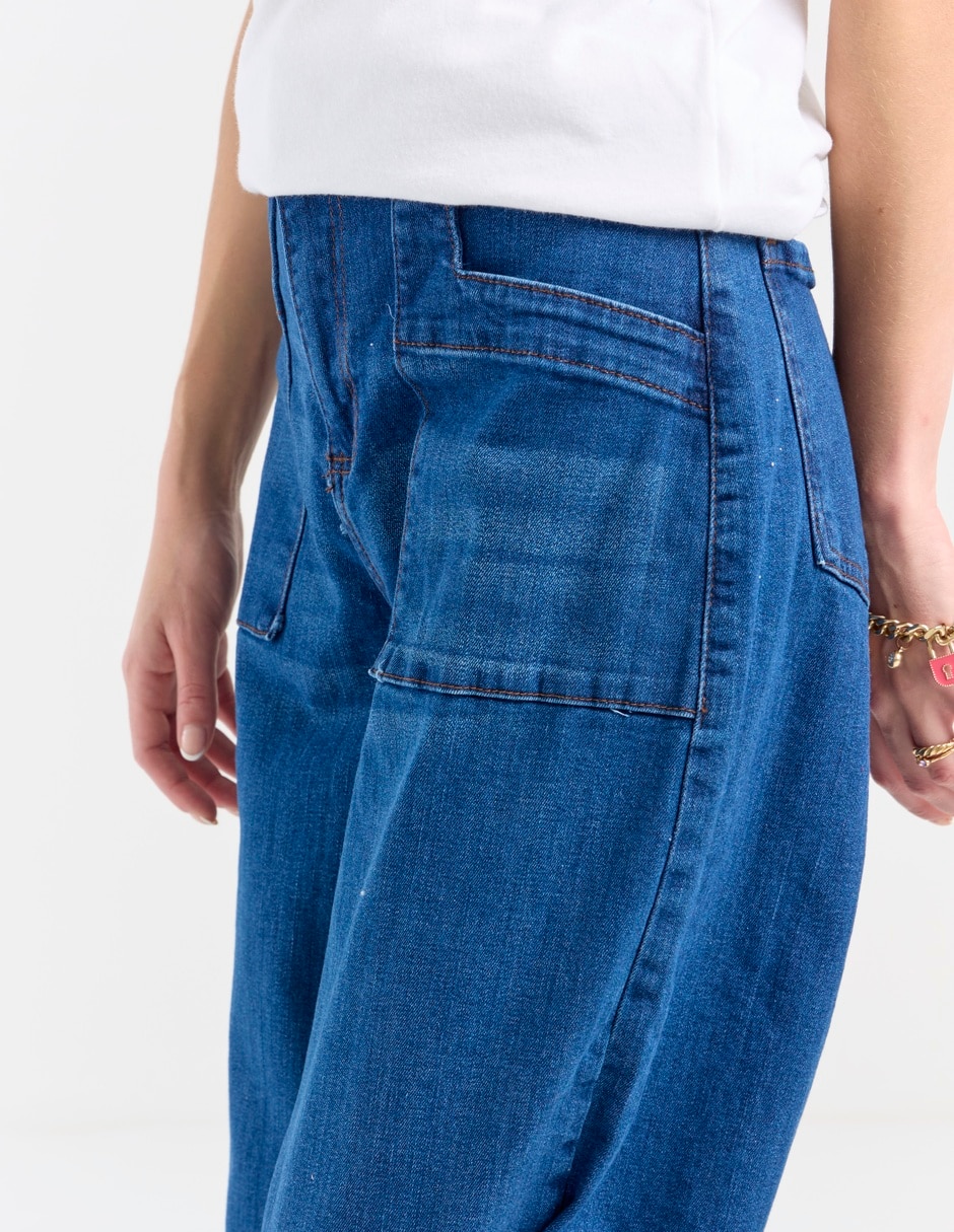 Jeans relaxed wide leg Aéropostale para mujer