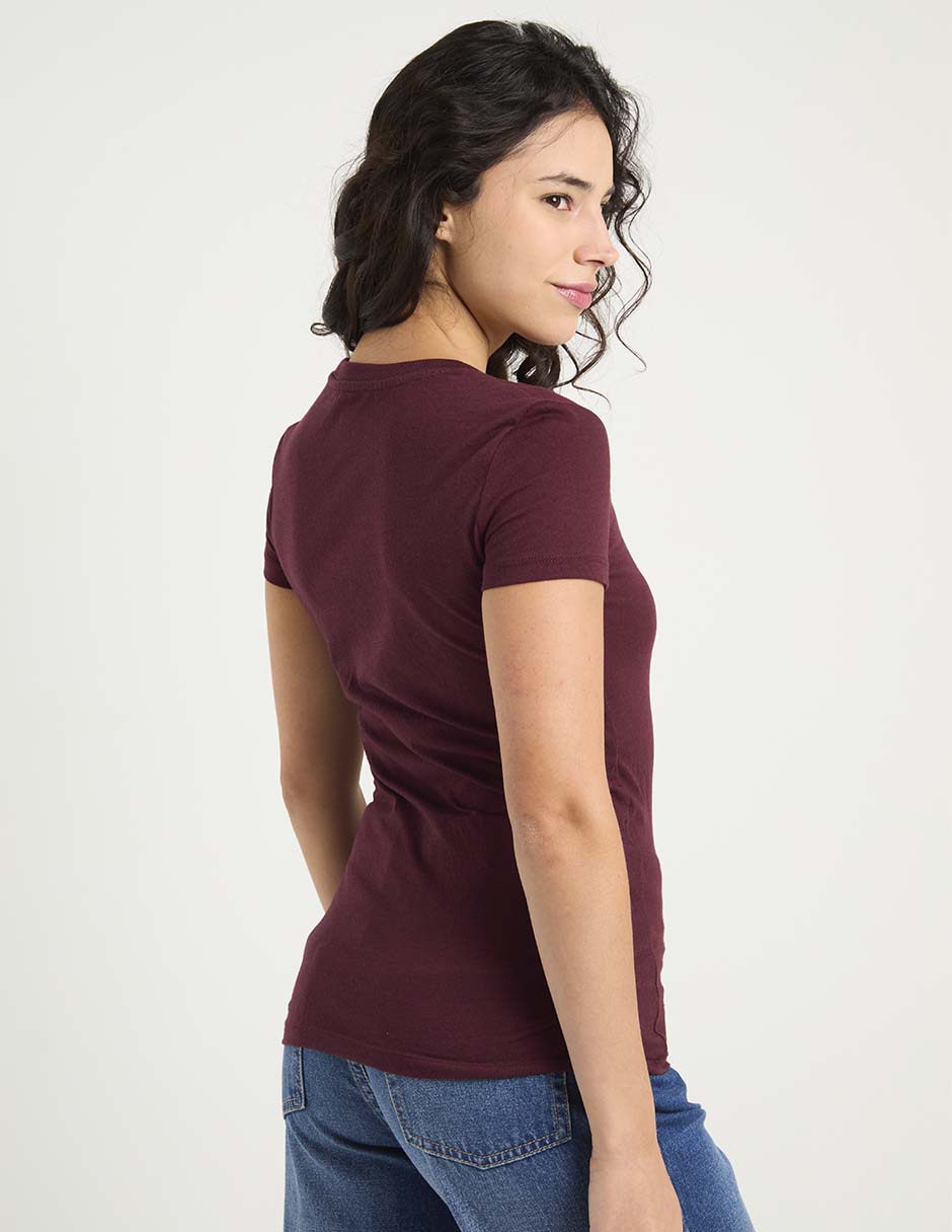 Playera manga corta aéropostale cuello redondo para mujer 16
