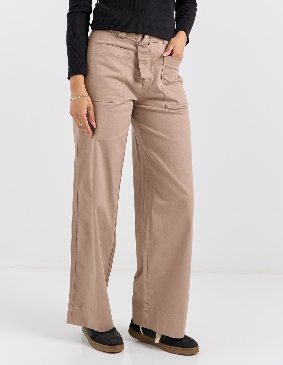 Pantalón relaxed wide leg para mujer Pantalón relaxed wide leg para mujer