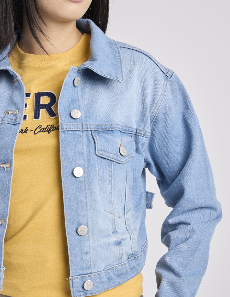 Chamarra denim Aéropostale de mezclilla para mujer