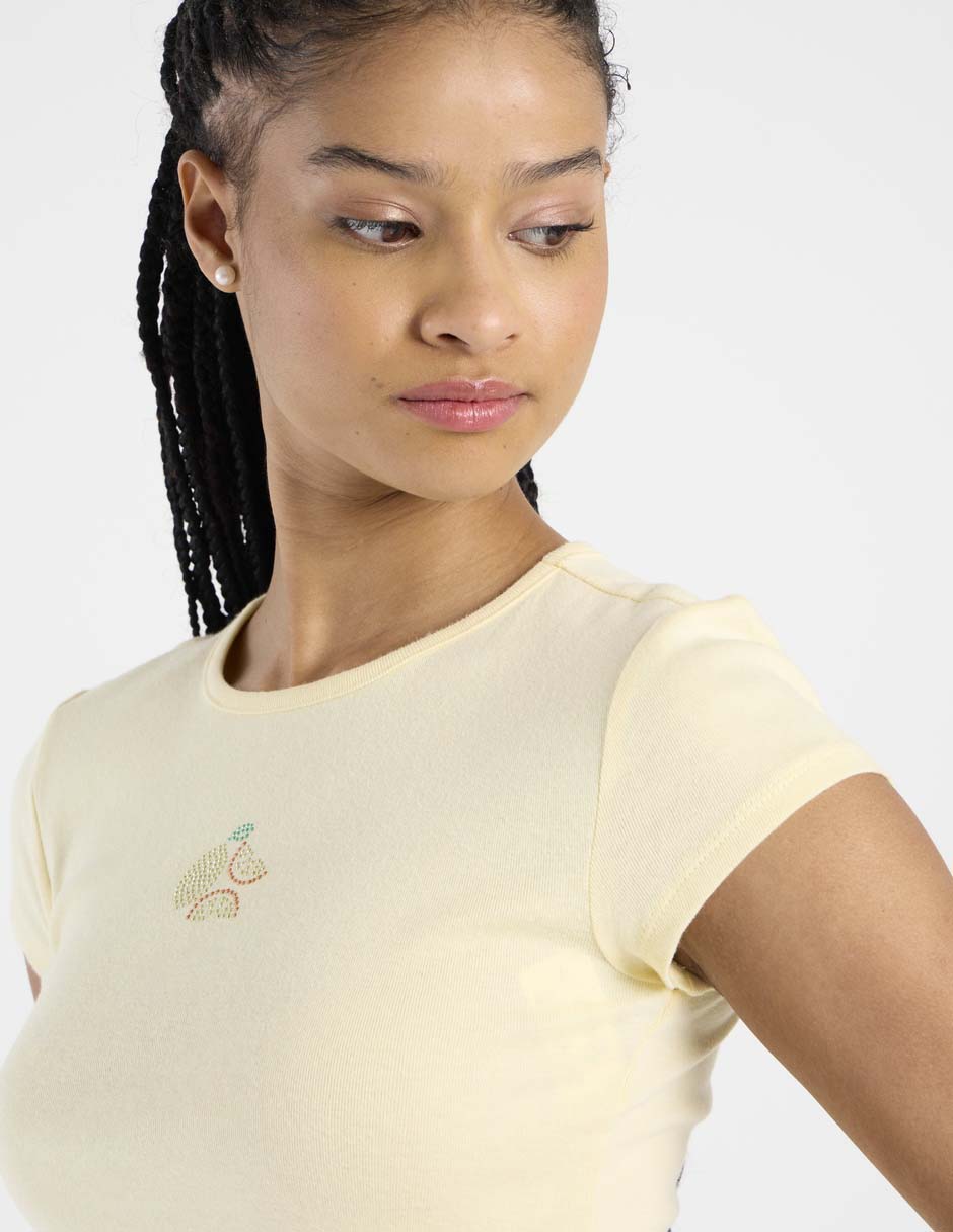 Playera manga corta cuello redondo mujer 4