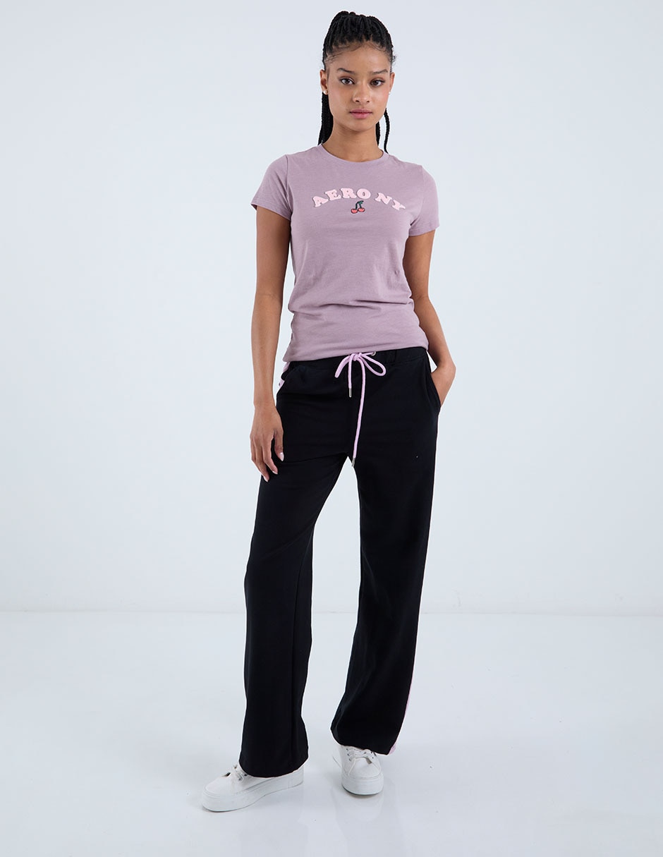 Playera manga corta cuello redondo para mujer 3