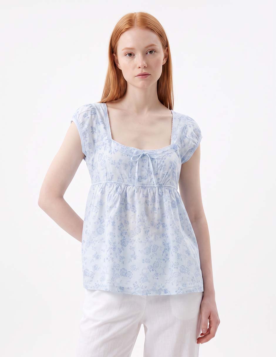Playera manga corta aeropostale cuello cuadrado para mujer Playera manga corta aeropostale cuello cuadrado para mujer