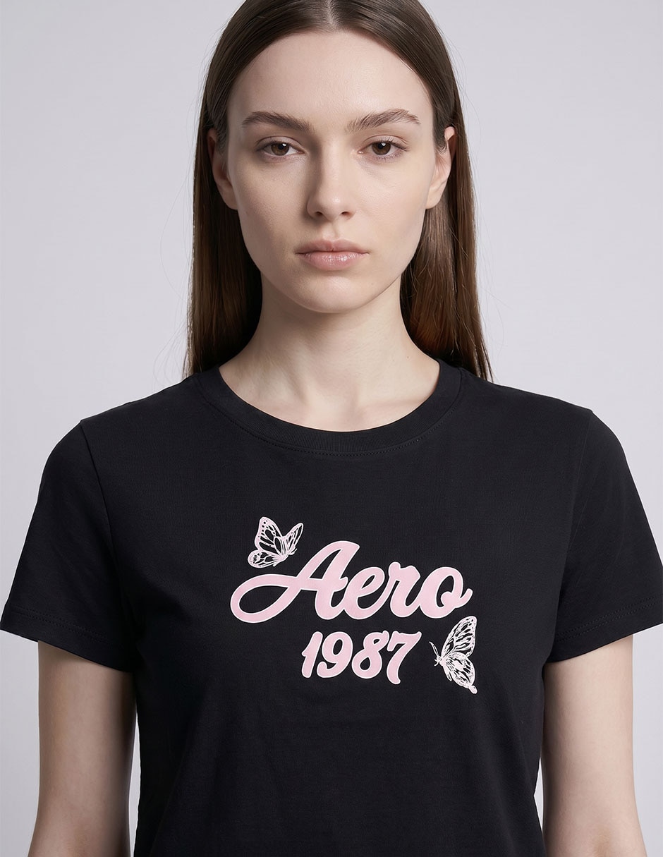 Playera manga corta cuello redondo para mujer 3