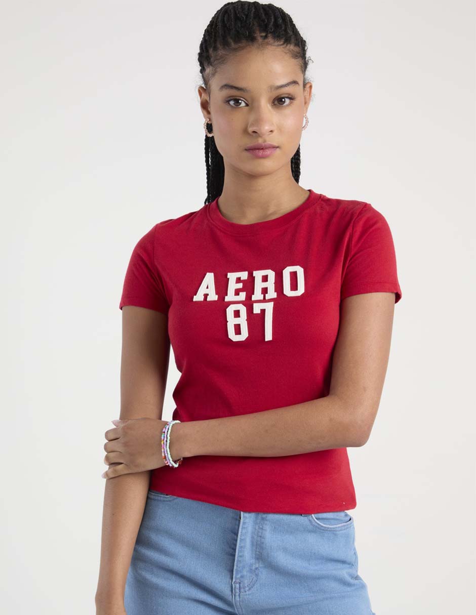 Playera manga corta cuello redondo mujer 6