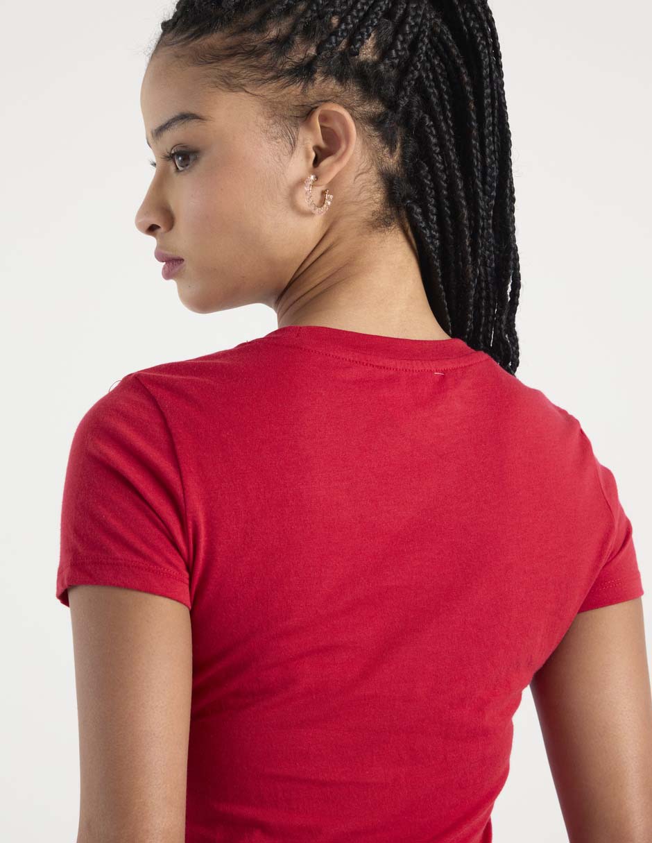 Playera manga corta cuello redondo mujer 2
