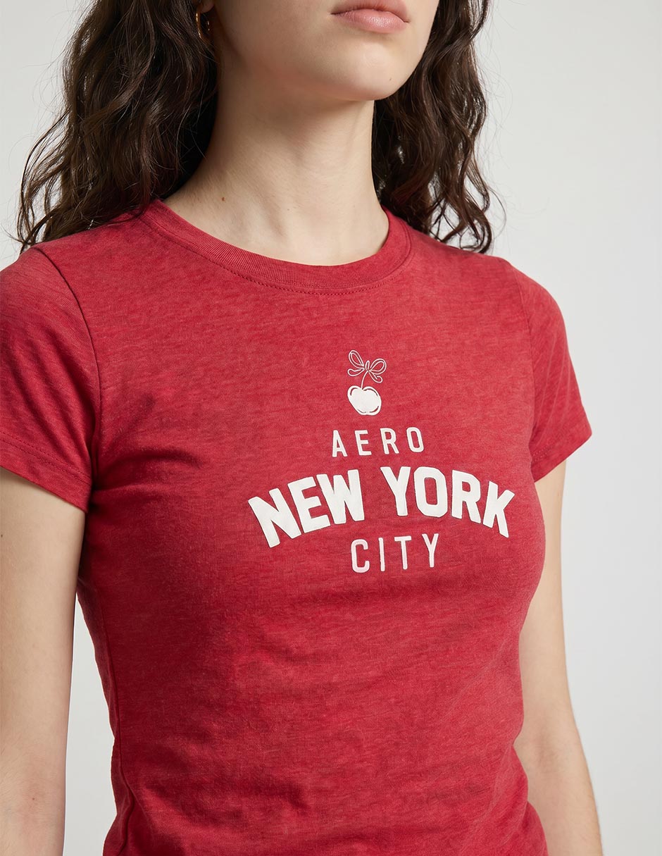 Playera manga corta cuello redondo para mujer 4