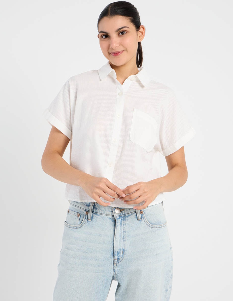 Blusa manga corta para mujer