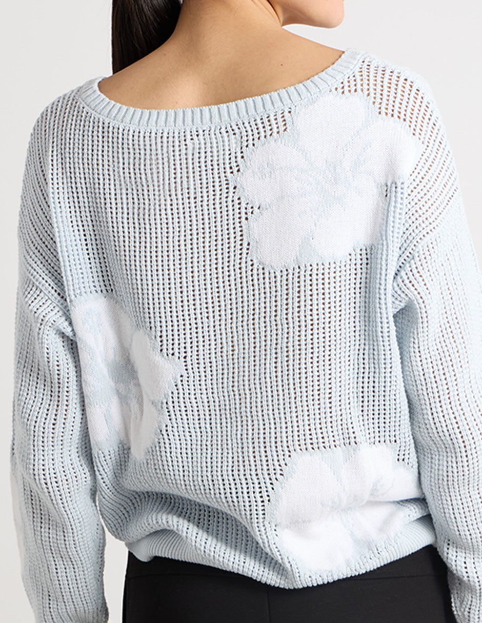 Suéter cuello ojal para mujer 5