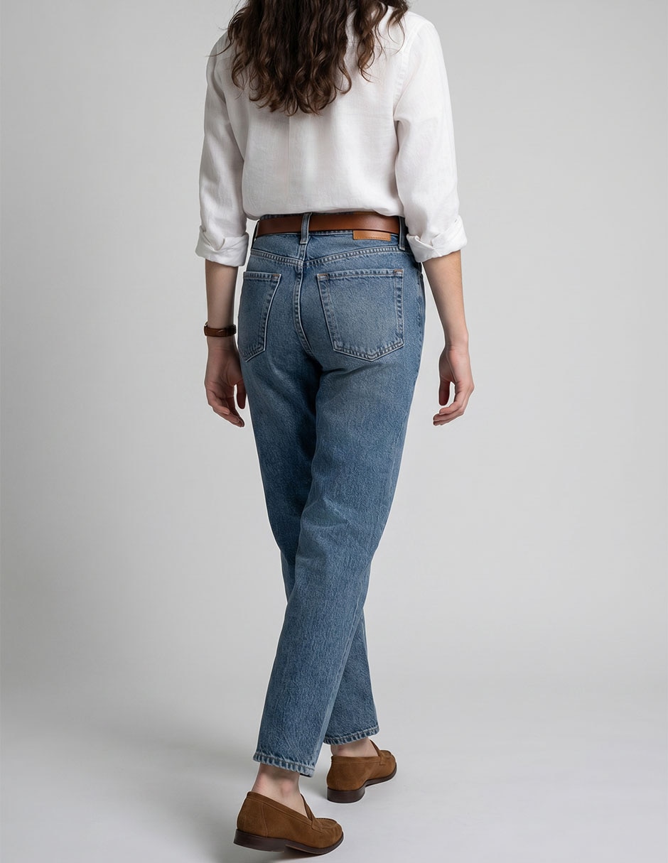 Jeans straight Aéropostale corte cadera para mujer