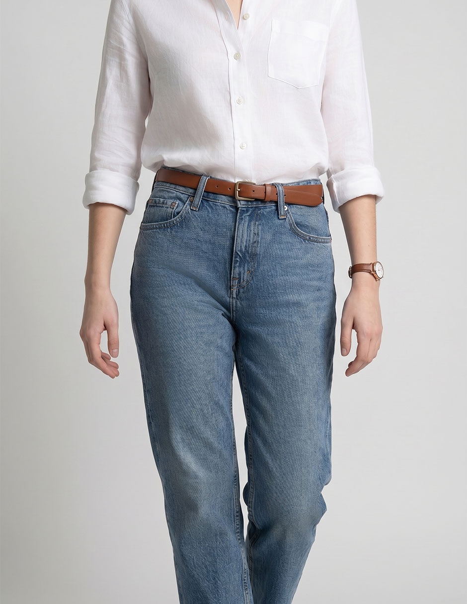 Jeans straight Aéropostale corte cadera para mujer