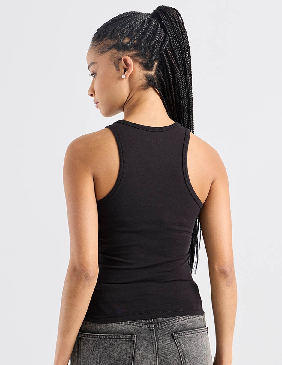 Top cuello redondo tirante ancho 6
