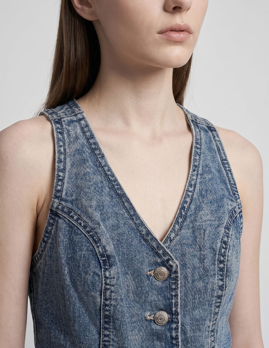 Chaleco aéropostale de mezclilla para mujer