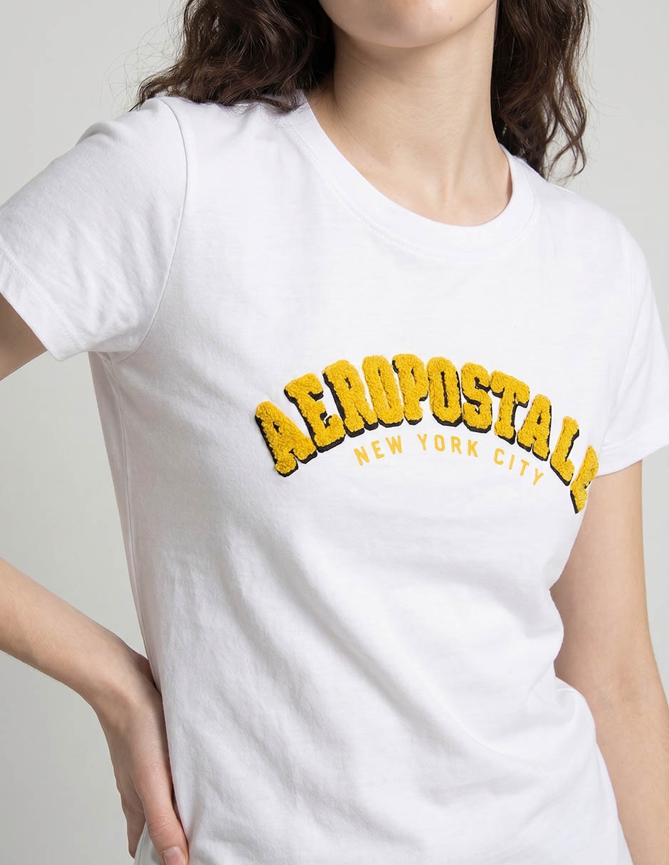Playera manga corta cuello redondo para mujer 4