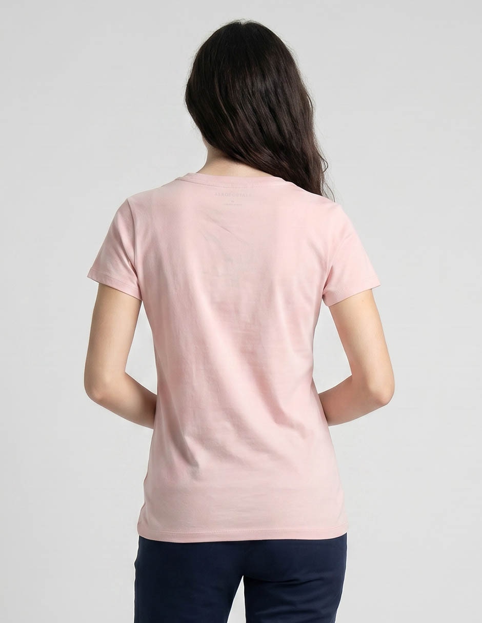 Playera manga corta Aéropostale cuello redondo para mujer