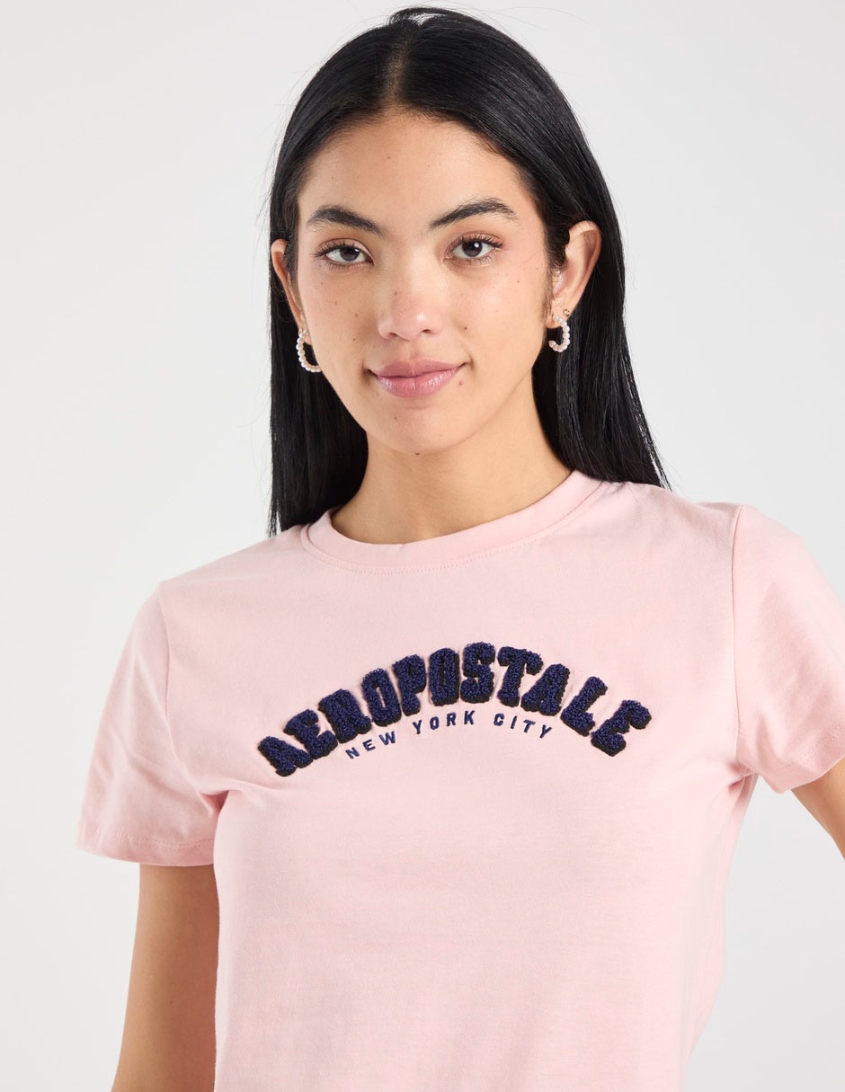 Playera manga corta Aéropostale cuello redondo para mujer