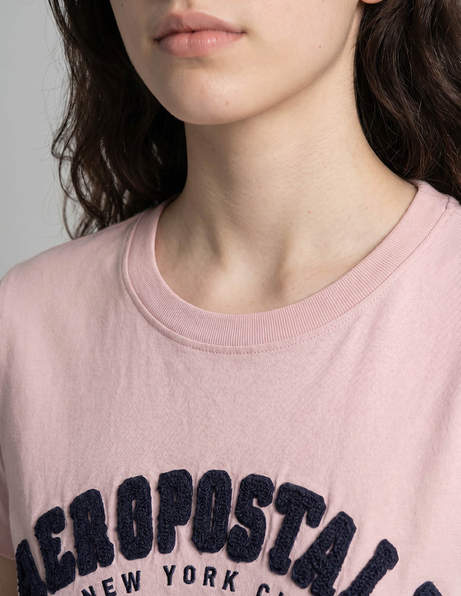 Playera manga corta Aéropostale cuello redondo para mujer