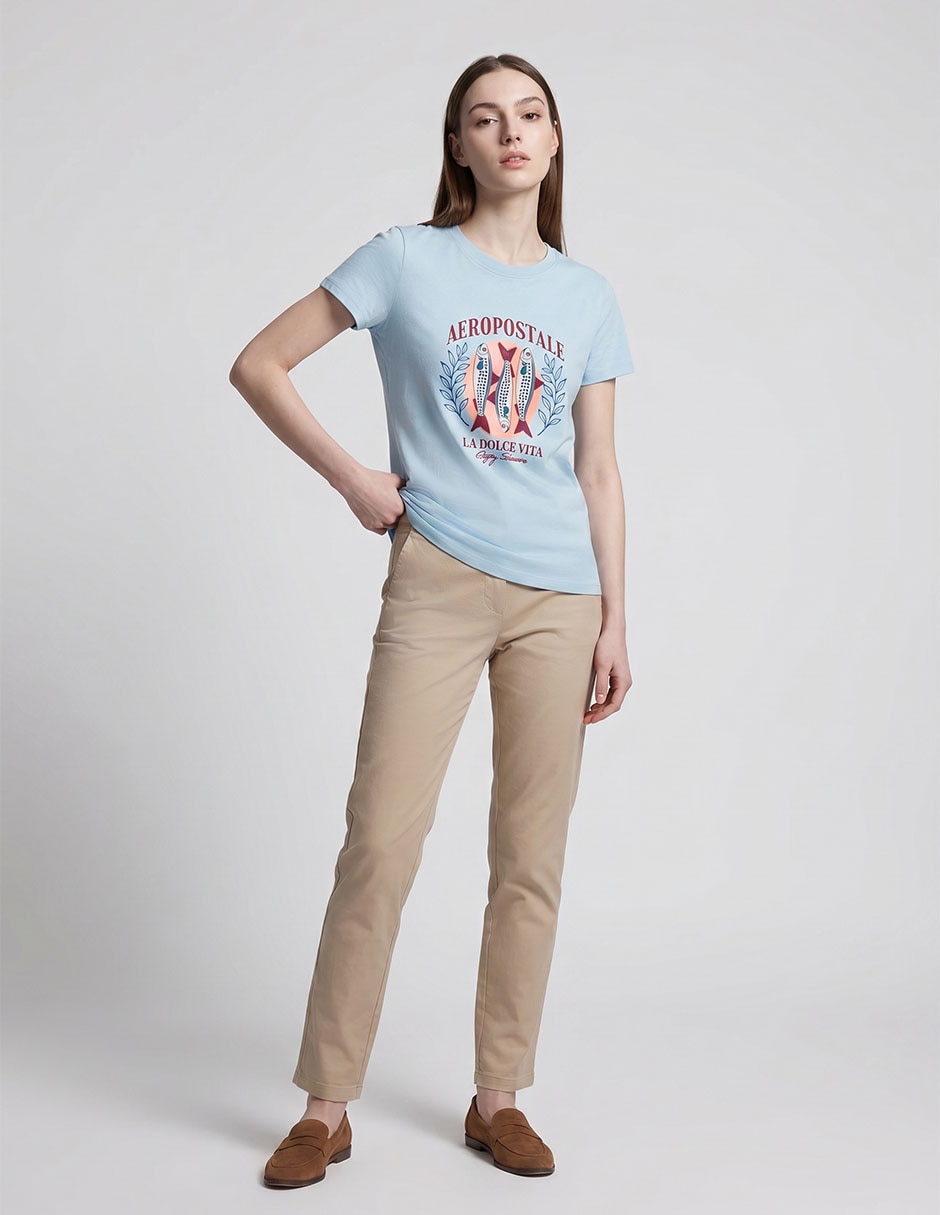 PLAYERA AERO 3969S26 REGULAR LOGO REDON