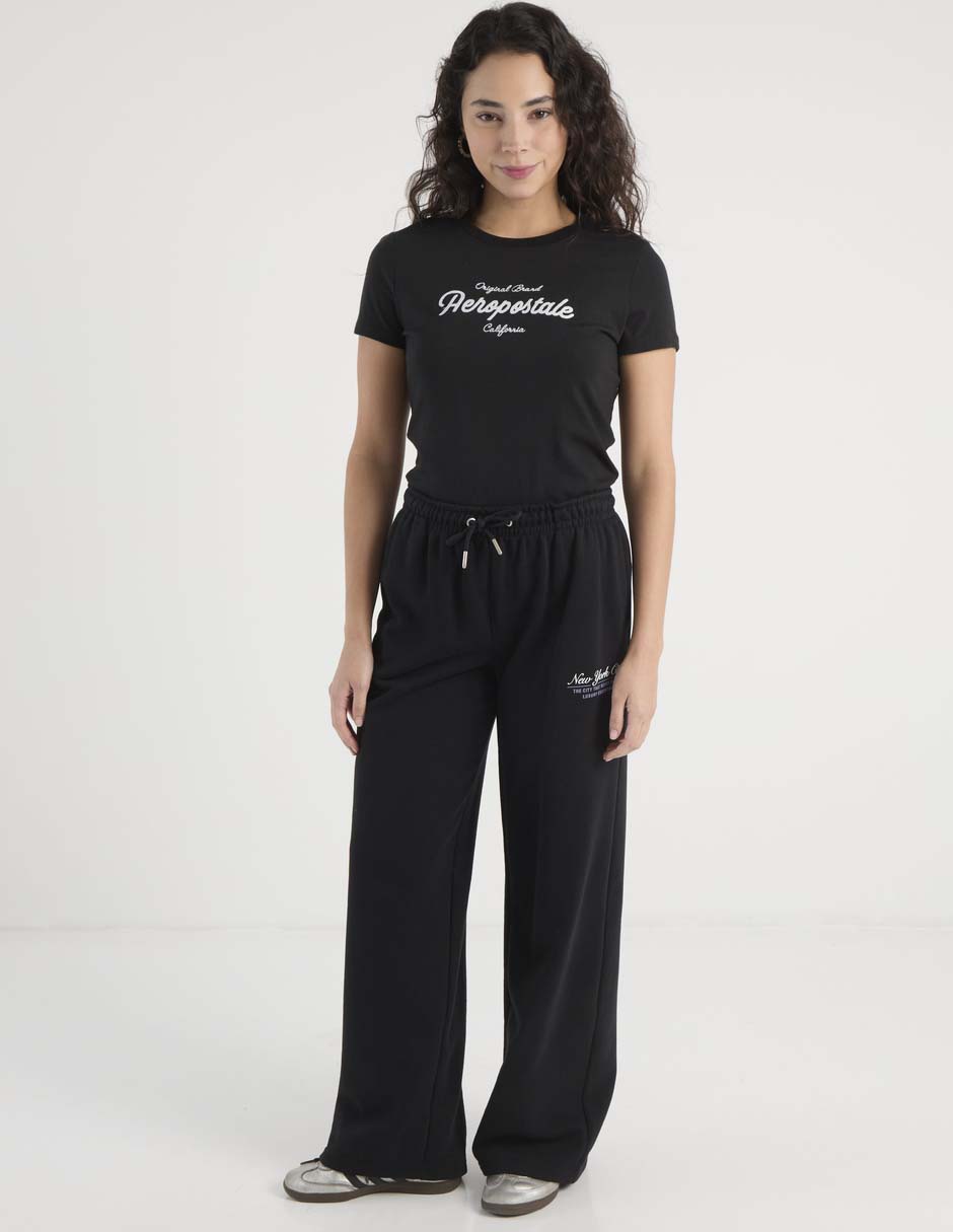 Pants straight Aéropostale con agujeta para mujer 2