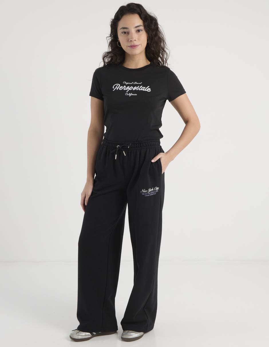 Pants straight Aéropostale con agujeta para mujer 3