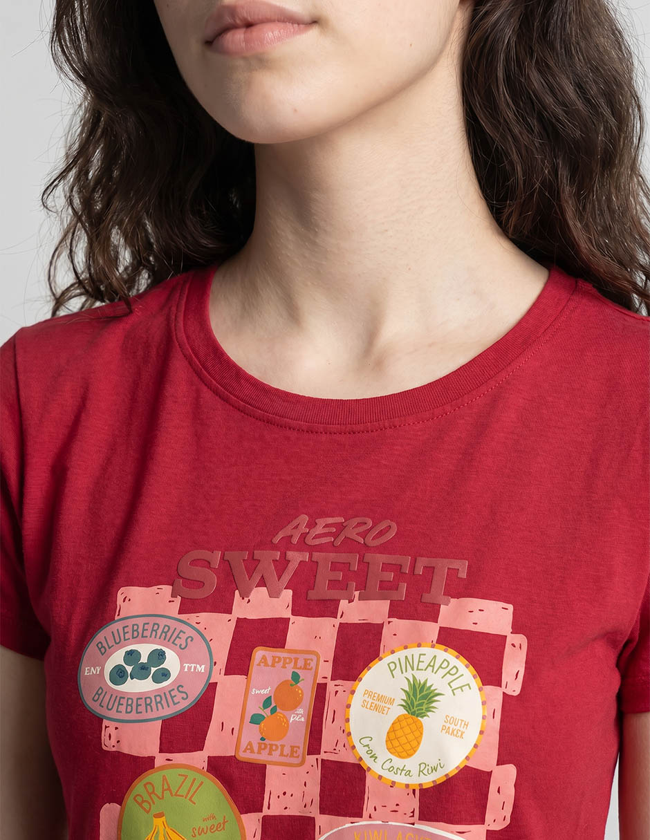Payera manga corta Aéropostale cuello redondo para mujer