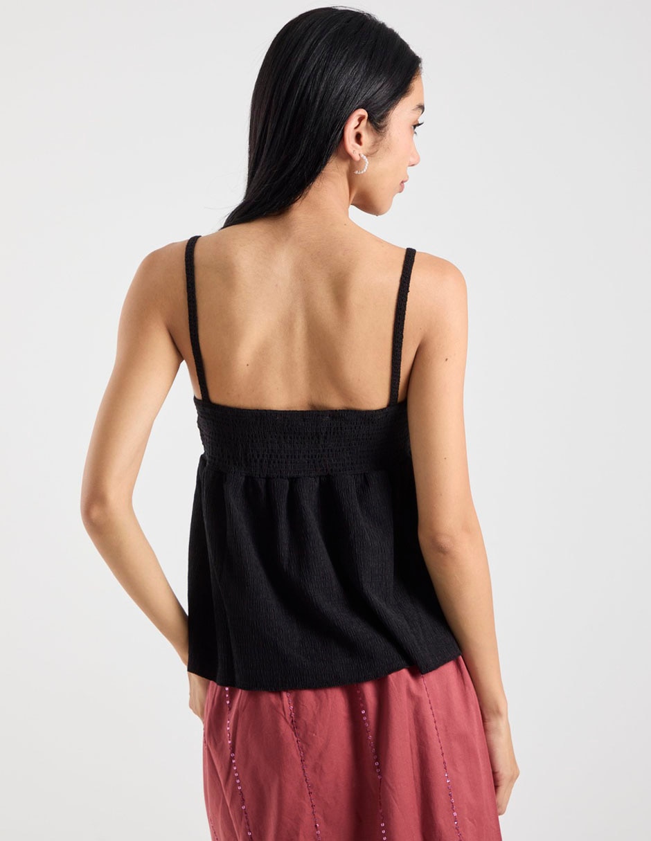 Blusa manga corta para mujer