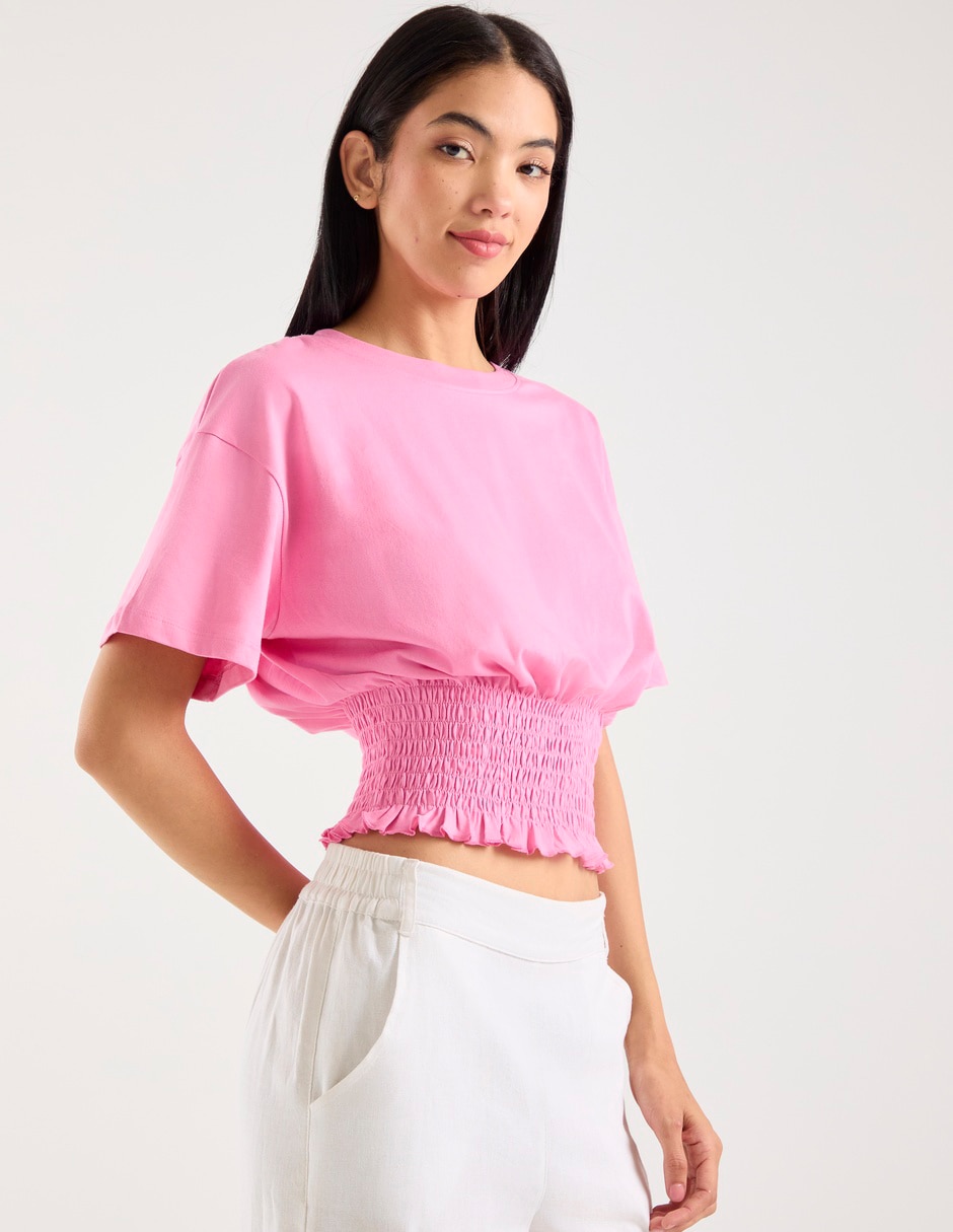 Playera manga corta Aéropostale cuello redondo para mujer