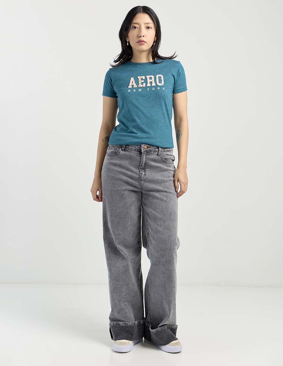 Playera manga corta cuello redondo mujer 2