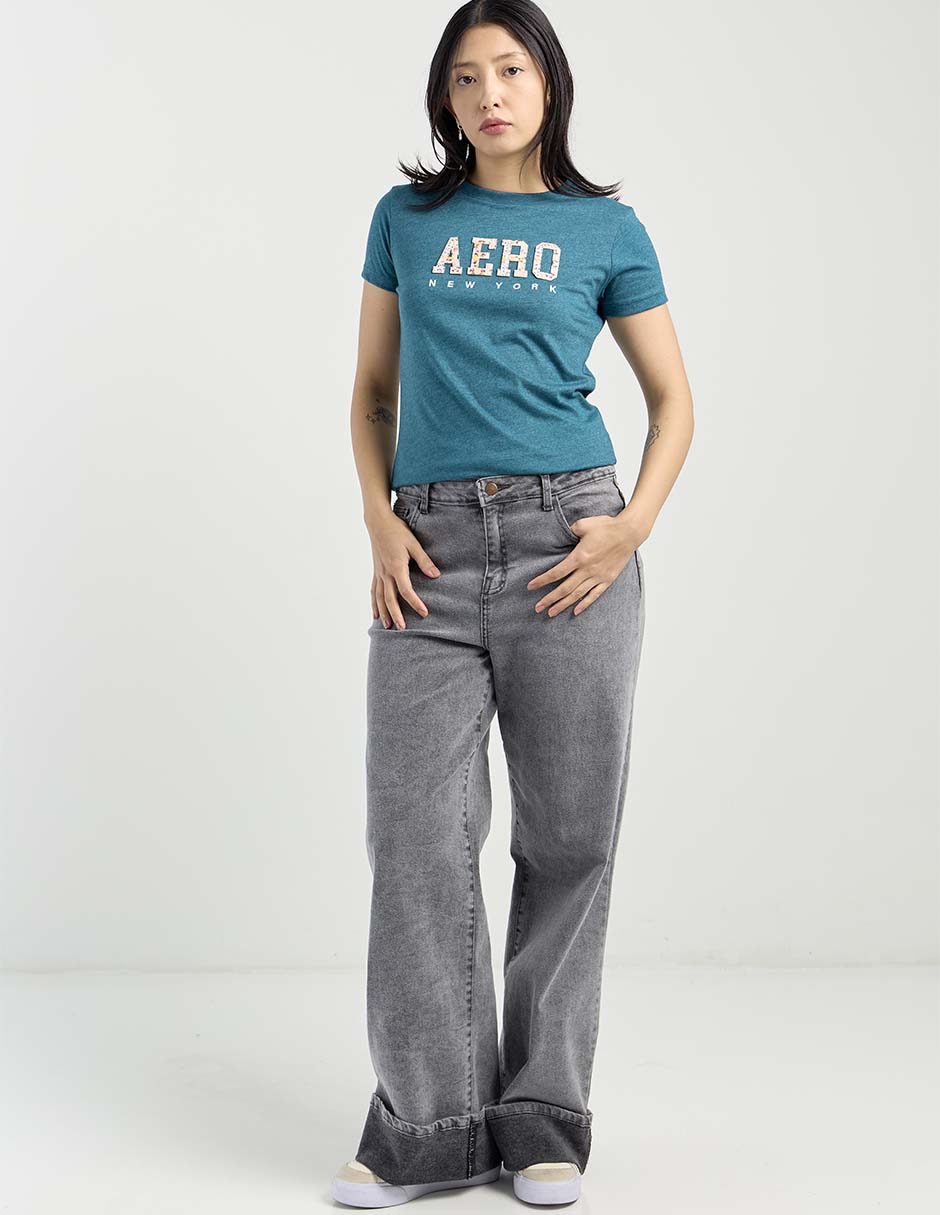 Playera manga corta cuello redondo mujer 3
