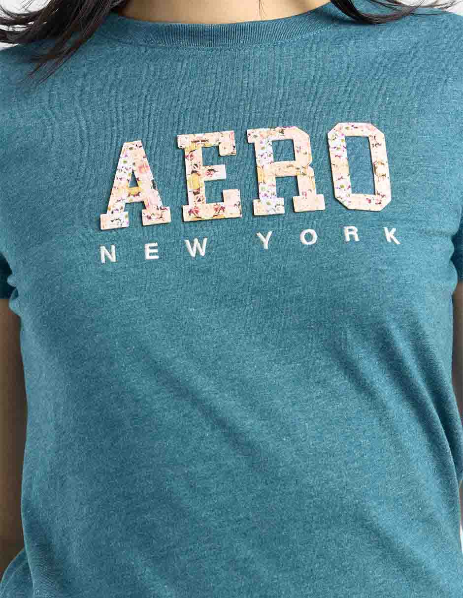 Playera manga corta cuello redondo mujer 4