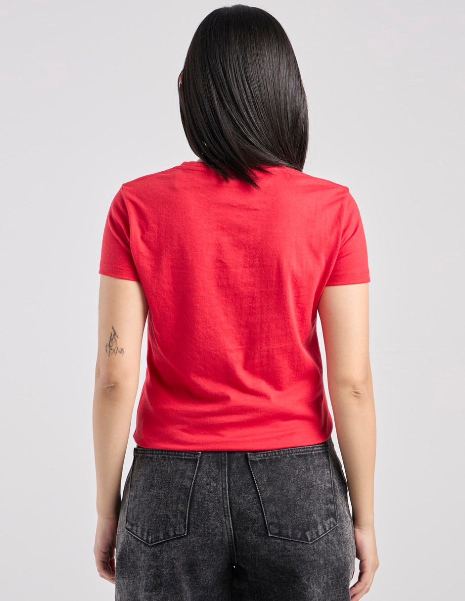 Playera manga corta cuello redondo mujer 5