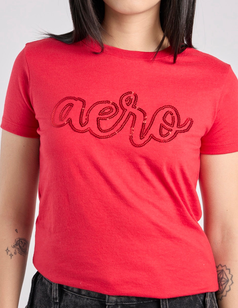 Playera manga corta cuello redondo mujer 3