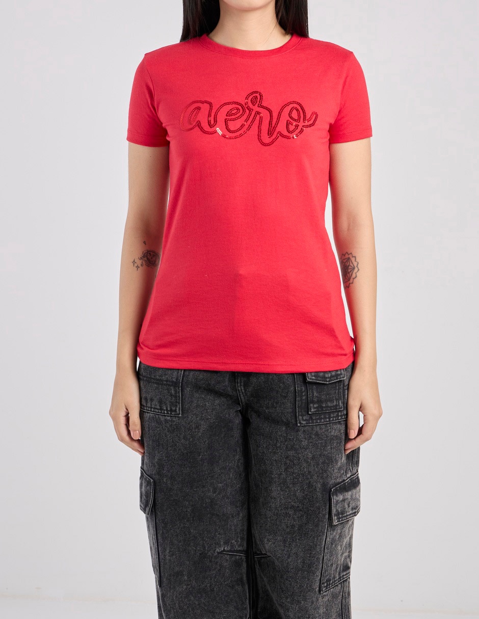 Playera manga corta cuello redondo mujer 2
