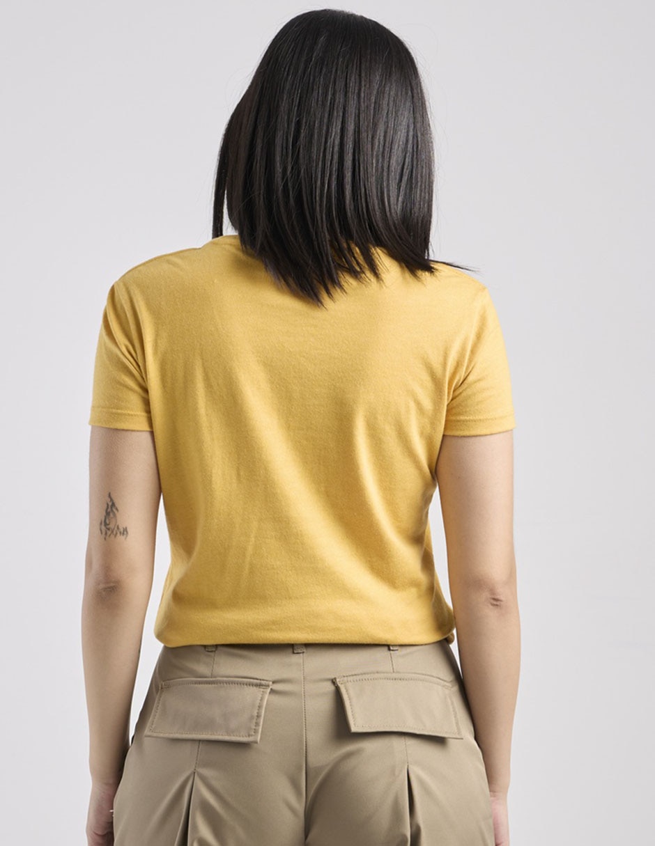 Playera manga corta cuello redondo mujer 5