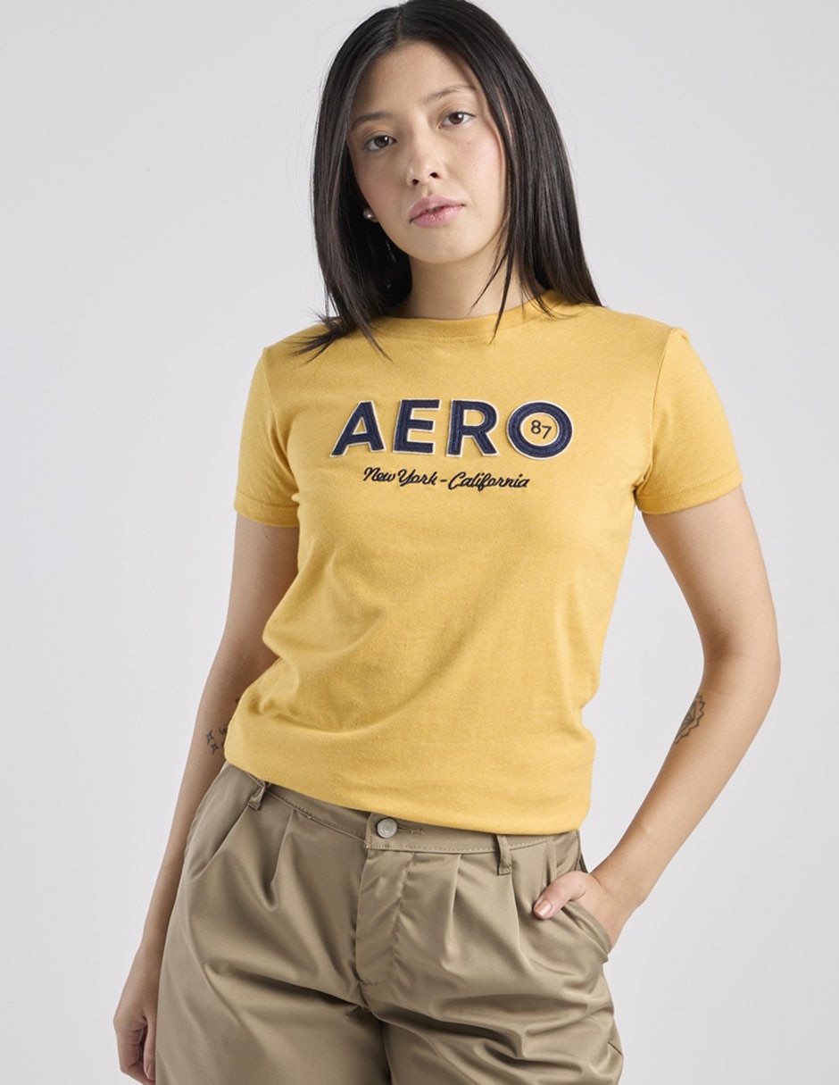 Playera manga corta cuello redondo para mujer Playera manga corta cuello redondo para mujer
