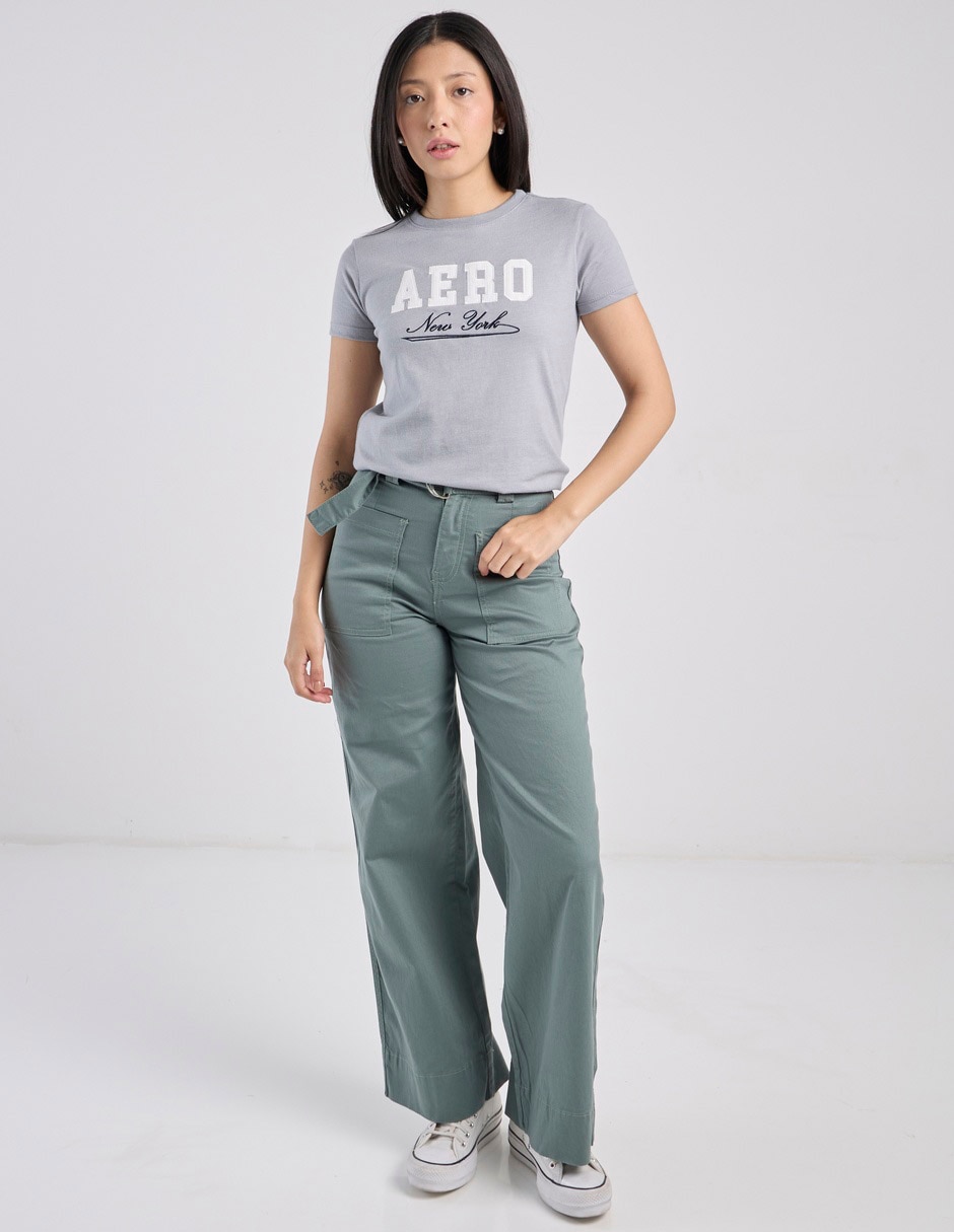 Playera manga corta cuello redondo mujer 4