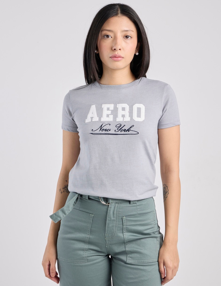 Playera manga corta cuello redondo para mujer Playera manga corta cuello redondo para mujer
