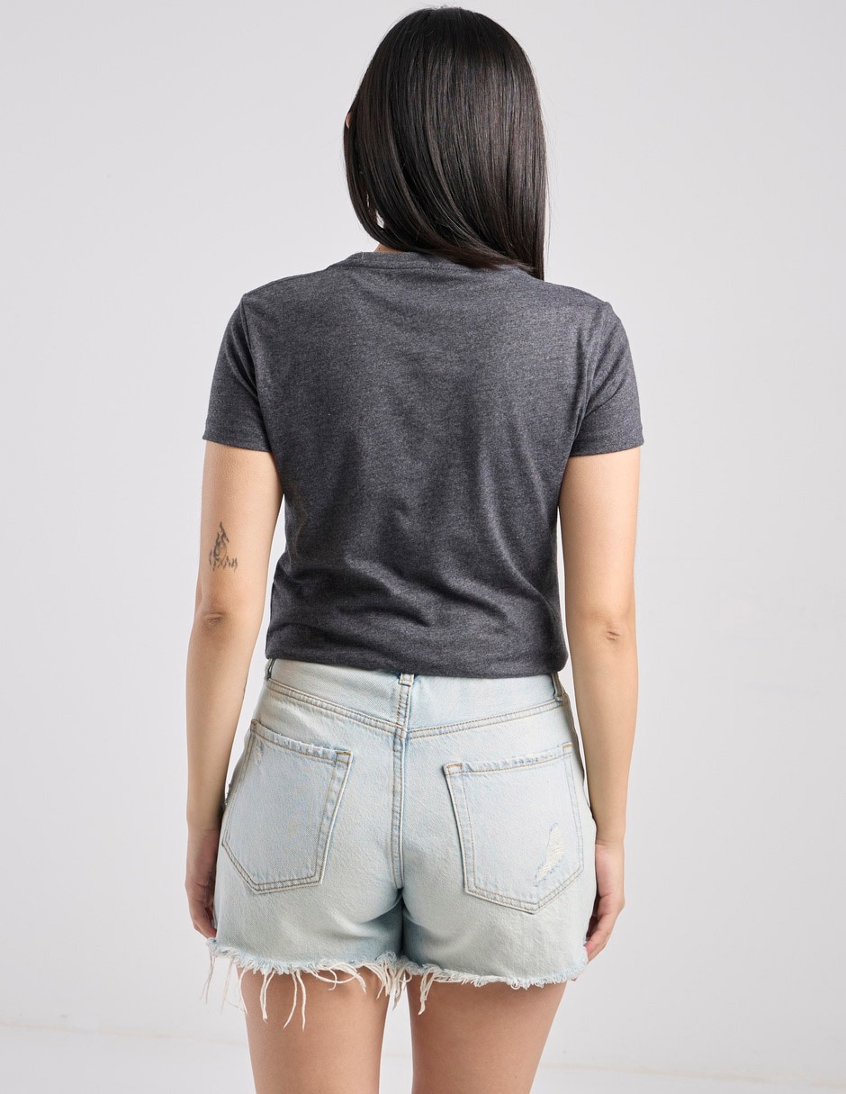 Playera manga corta cuello redondo mujer 4