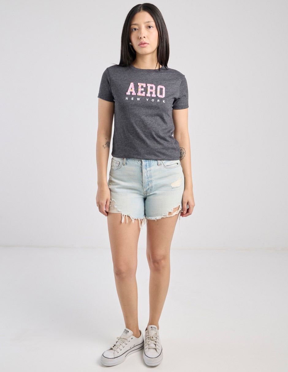 Playera manga corta cuello redondo mujer 3