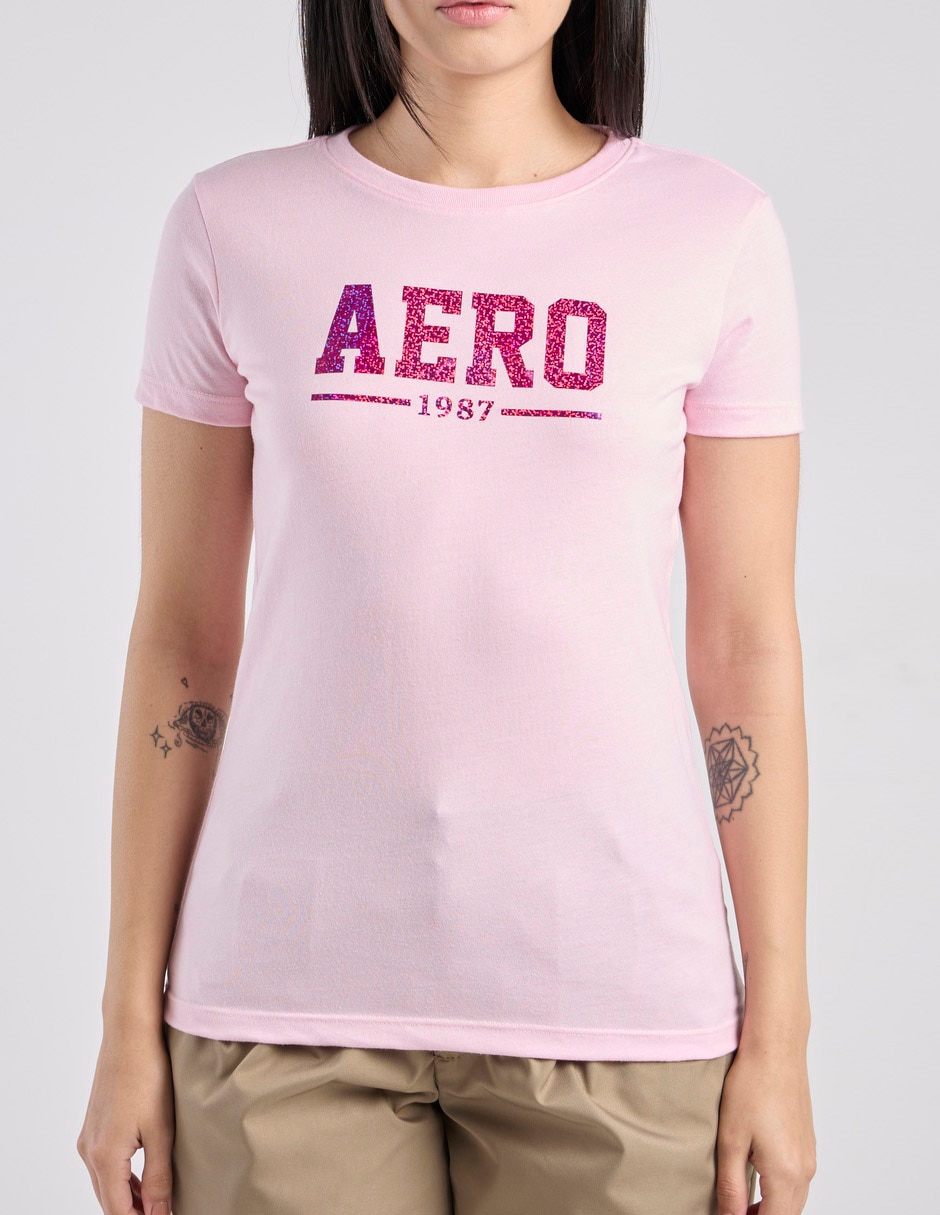 Playera manga corta cuello redondo para mujer 5
