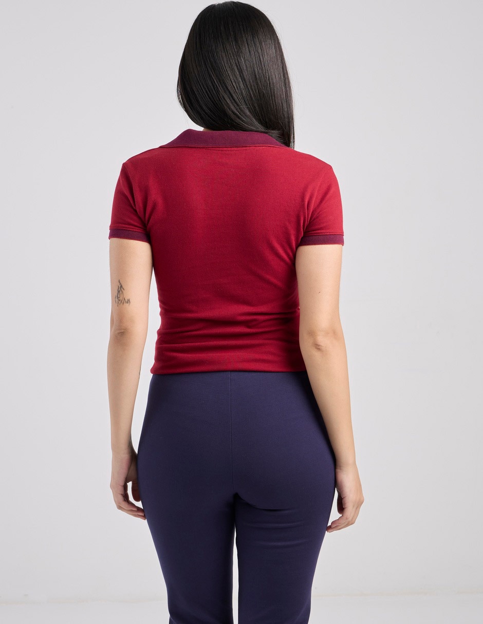 Playera manga corta cuello v mujer 5