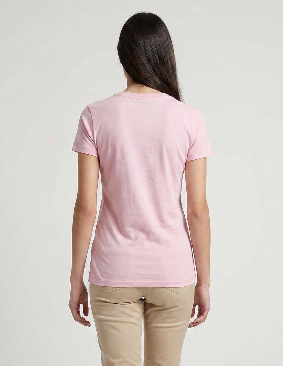 Playera manga corta cuello redondo para mujer 2