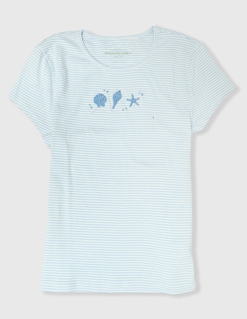Playera manga corta Aeropostale cuello redondo para mujer