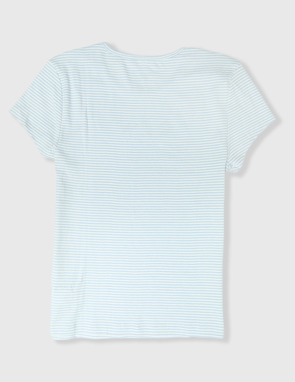 Playera manga corta cuello redondo para mujer 2