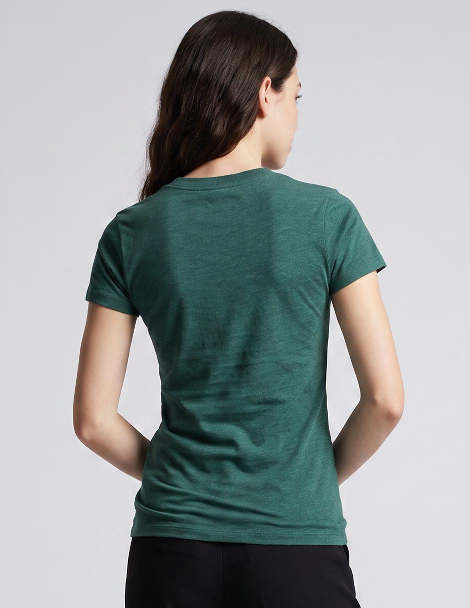 Playera manga corta cuello redondo para mujer 2
