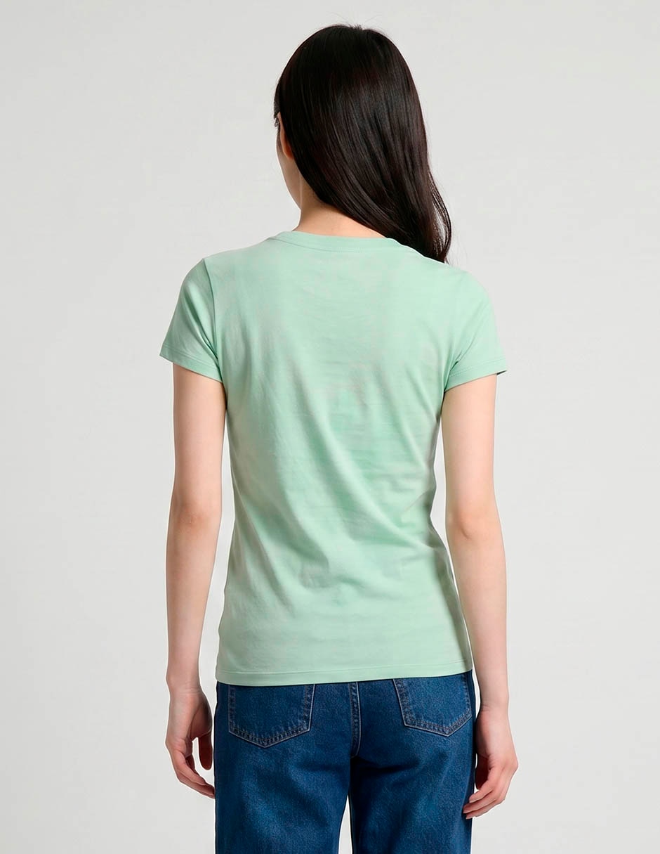 Playera manga corta cuello redondo para mujer 2